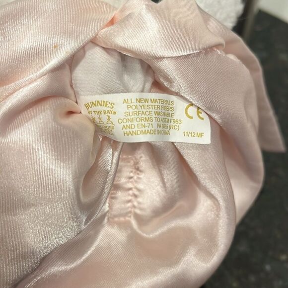 Bunnies by the Bay Pink Bunny Security Blanket Lovey Lovie - Picture 9 of 9